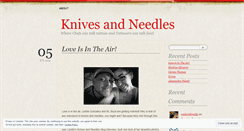 Desktop Screenshot of knivesandneedlesblog.com