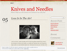 Tablet Screenshot of knivesandneedlesblog.com